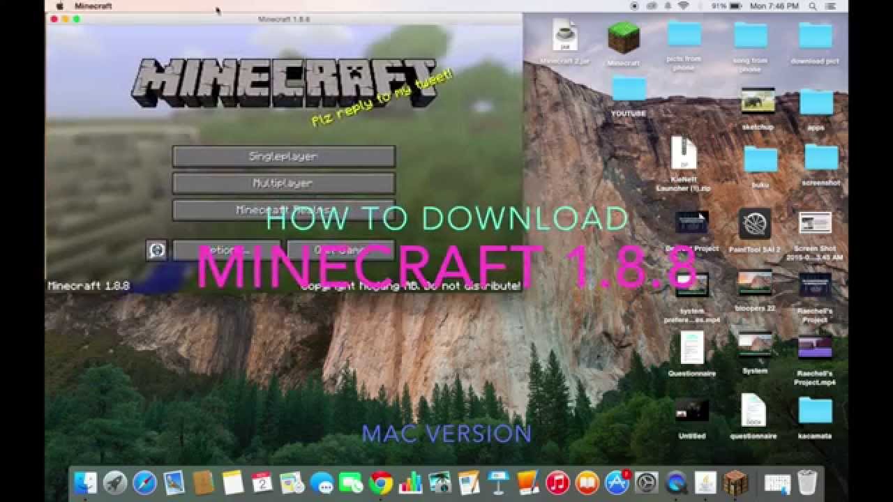 Free Minecraft 1.8 Download Mac